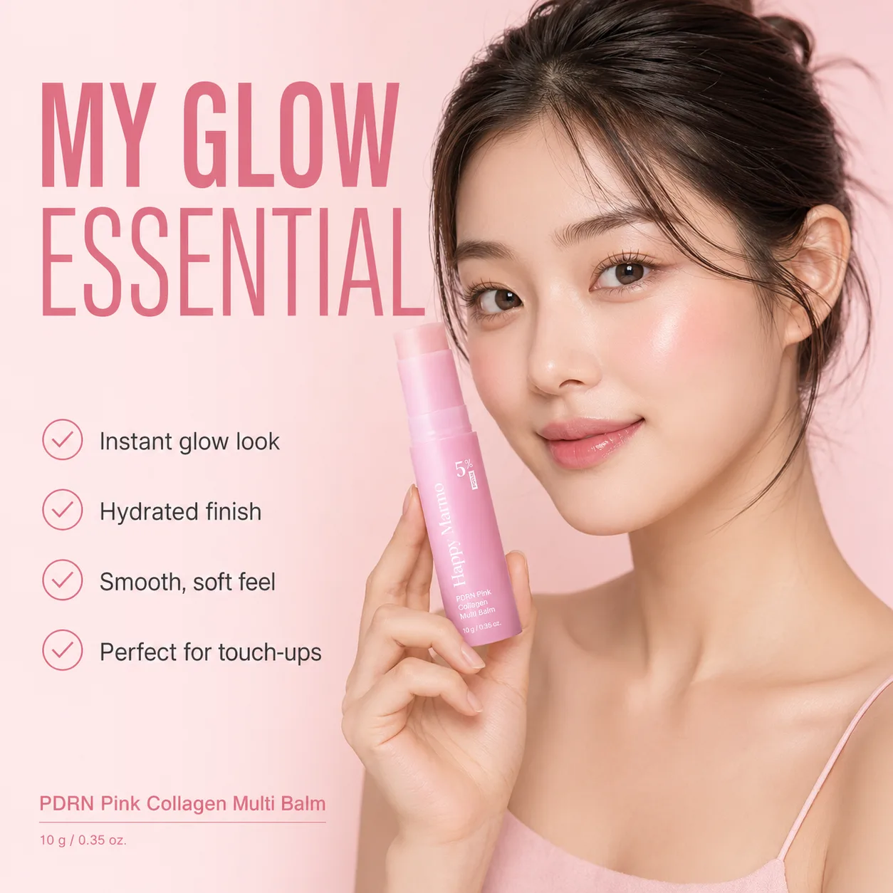 Happy Marmo PDRN Pink Collagen Multi Balm creator glow visual 1